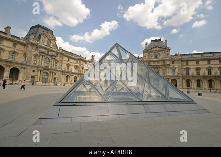 A Stock Photograph of the Louvre Museum s Pyramid Stock Photo