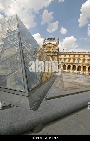 A Stock Photograph of the Louvre Museum s Pyramid Stock Photo