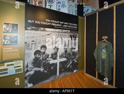 California Sierra Nevada Owens Valley Manzanar World War II Japanese relocation camp museum interior Stock Photo