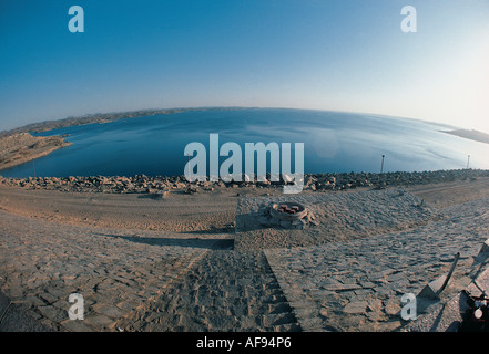 Looking south over Lake Nasser from the Aswan High Dam Egypt Stock Photo