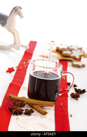 Cup of mulled wine Stock Photo