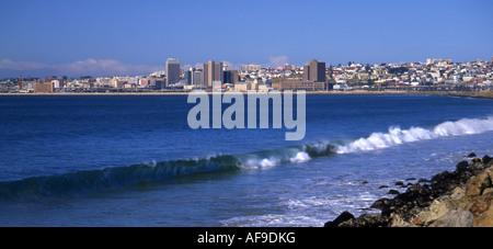 Port Elizabeth beachfront panorama Port Elizabeth, Eastern Cape Province; South Africa Stock Photo