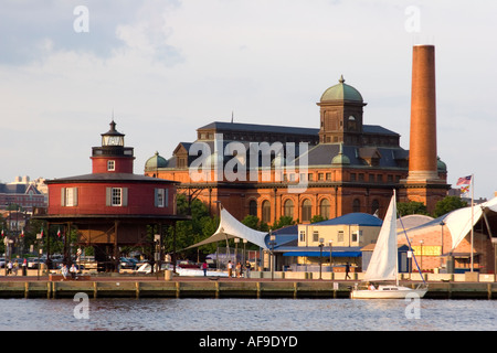 Public Works Museum in the Inner Harbor of Baltimore Maryland Stock Photo