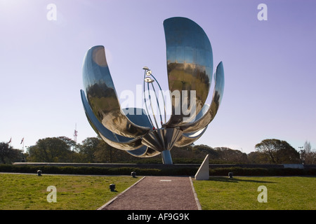 Floralis Generica Monument, Buenos Aires Stock Photo