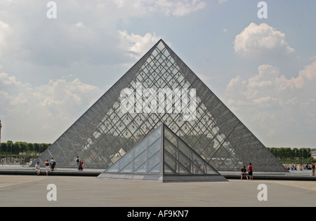 A Stock Photograph of the Louvre Museum s Pyramid Stock Photo