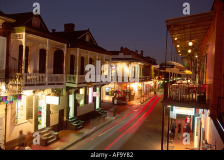 Louisiana Cajun Country,New Orleans,French Quarter,Vieux Carre,attractions,historic preservation,Bourbon Street nightlife jazz,visitors travel traveli Stock Photo
