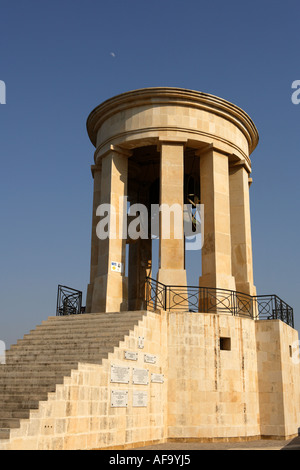 The Siege Bell Memorial at Valletta, Malta. Stock Photo