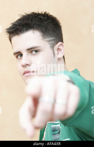 Portrait of teenage boy. Stock Photo