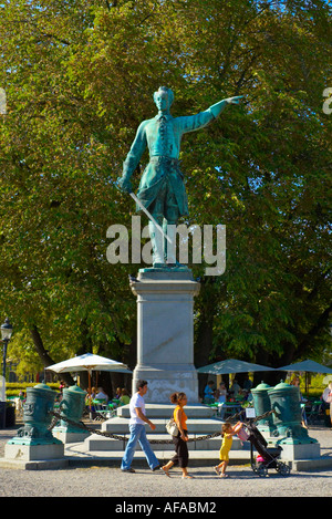 Karl XIIs Torg square in central Stockholm Sweden EU Stock Photo