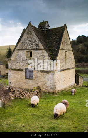 Exterior of 16th Century Dovecote Naunton Gloucestershire UK Stock Photo
