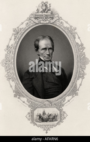 Henry Clay, 1777 - 1852. American statesman and orator. Engraved by W J Edwards from a daguerreotype by Brady. Stock Photo
