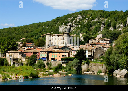 Gorges  the Ardeche river Vogue France French Stock Photo