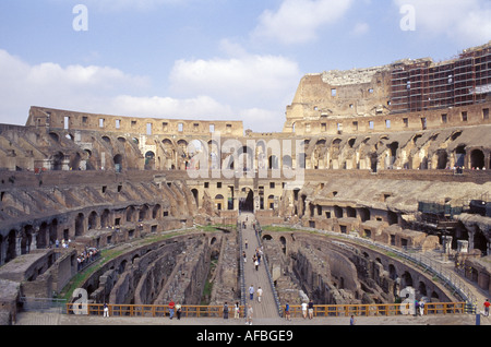 The ancient Colosseum in Rome Italy Stock Photo