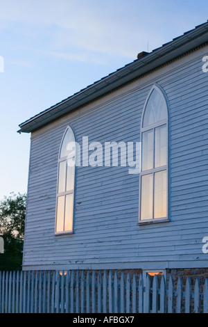 Church in Eckley Miners Village in Pennsylvania coal region Poconos Stock Photo