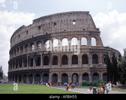 The ancient Colosseum in Rome Italy Stock Photo