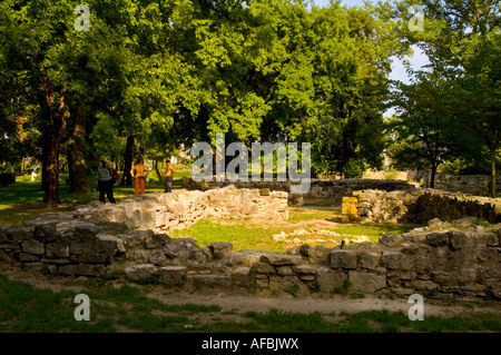 Ruins of Dominican church and convent in Margaret Island central Budapest Hungary EU Stock Photo