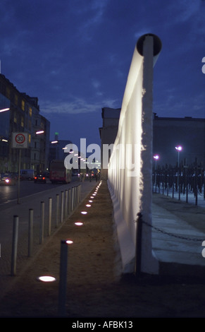 Part of the temporary Freedom Memorial on Checkpoint Charlie Berlin which was evicted by the Berlin police in July 2005 Stock Photo