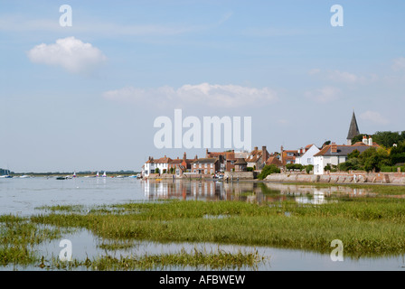 Bosham Village and Bosham Harbour on the Solent in West Sussex Stock Photo