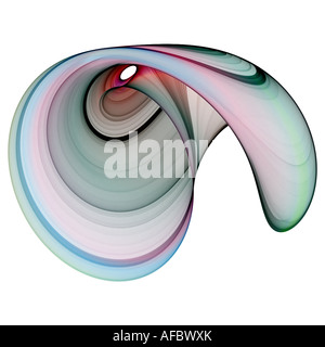 Abstract fractal image resembling colorful cornucopia Stock Photo