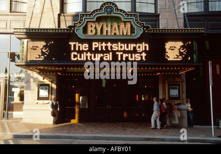 Pennsylvania,PA,Mid Atlantic,Quaker State,Allegheny County,Pittsburgh,Cultural District,historic preservation,building,architecture buildings,city sky Stock Photo