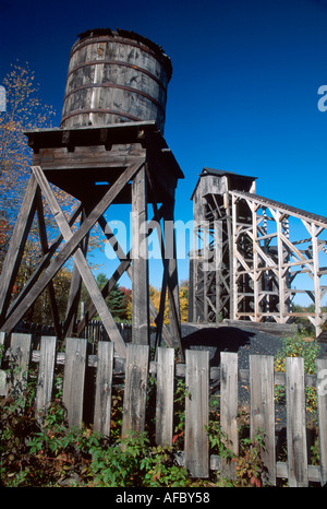 Pennsylvania,Eckley Miner's Village historic coal patch town,built 1854 has 58 restored anthracite mining structures PA061,visitors travel traveling t Stock Photo