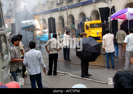 Making a Bollywood film in Mumbai / Bombay, India Stock Photo