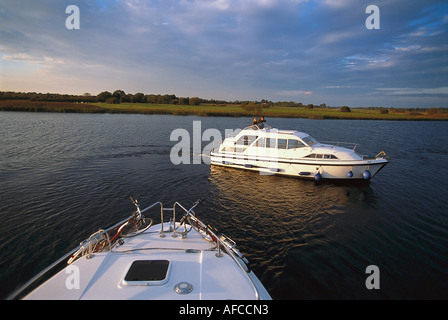 Cruising, Carrick Craft, River Shannon Tarmonbarry, Roscommon, Ireland Stock Photo