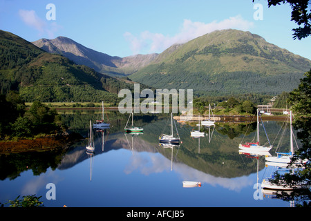 UK Scotland Inverness shire Highland Lochaber Loch Leven at Bishops Bay Stock Photo