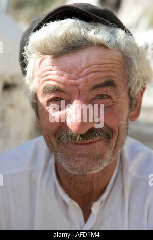 Greek Man, Fira, Santorini Greece Stock Photo