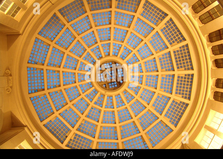 Cupola in the Maedler Passage, Shopping area, Leipzig, Saxony, Germany Stock Photo