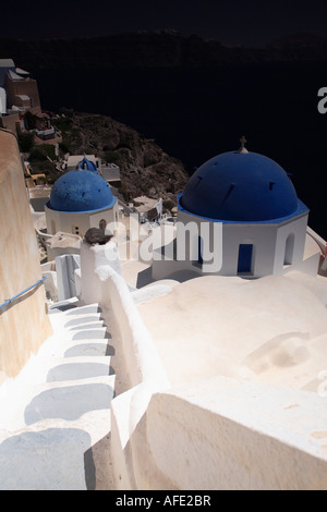 Midday View Of The Town Of Oia Santorini Geece Stock Photo - Alamy