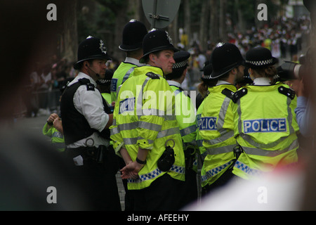 Met police observing at G20 Stock Photo