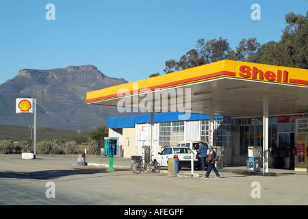 Calvinia Northern Cape South Africa . Shell filling station Stock Photo