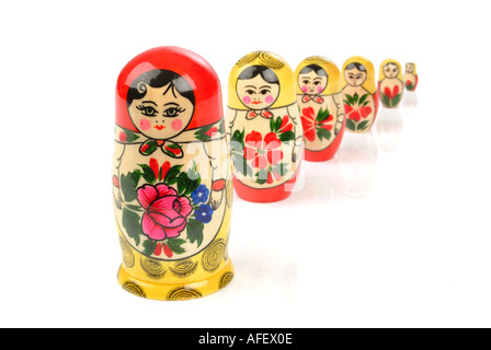 Matryoshka Russische Matroschka Babuschka Stock Photo