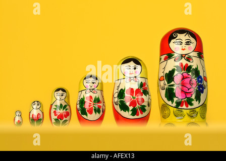 Matryoshka Russische Matroschka Babuschka Stock Photo