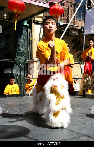 Lion Dance, San Francisco Chinatown Stock Photo