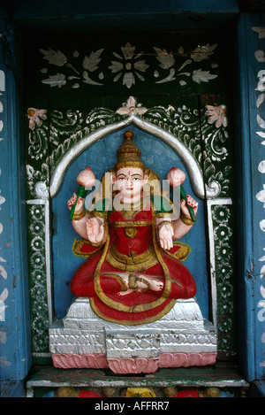 India Karnataka Mysore crafts carved figure of god Shiva Stock Photo