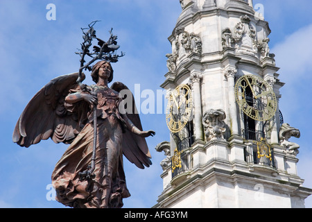 War memorial to fallen Welsh fusilliers in South Africa 3- Central Cardiff Stock Photo