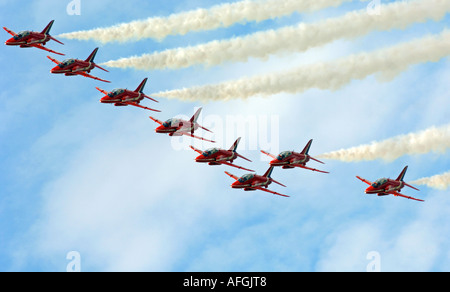 Red Arrows aerobatics team Stock Photo