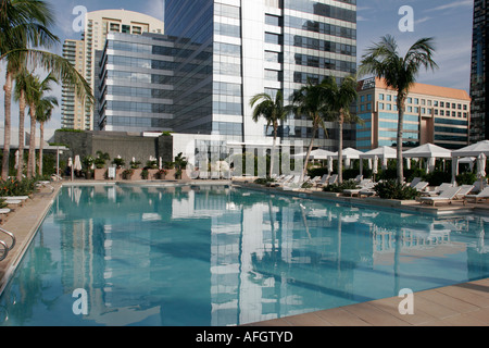 Miami Florida,Brickell Avenue,Four Seasons,hotel,swimming pool,FL060602214 Stock Photo