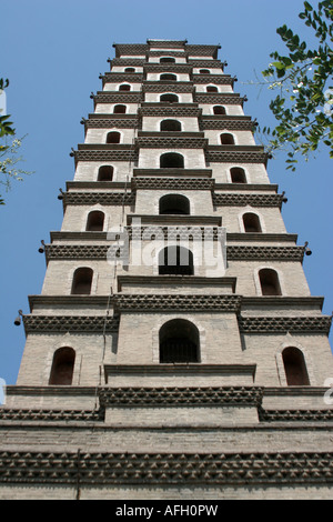 Haibao Tao pagoda Yinchuan town Ningxia China August 2007 Stock Photo