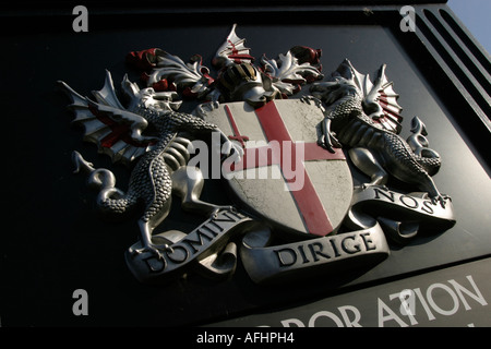 Corporation of London coat of arms Stock Photo