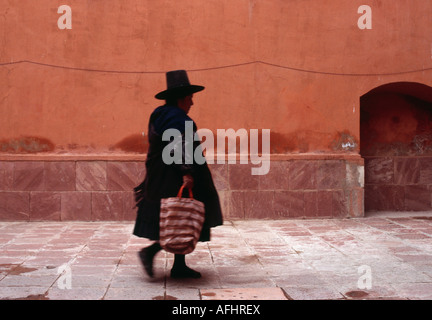 Andean woman - Potosí, Potosi, BOLIVIA Stock Photo