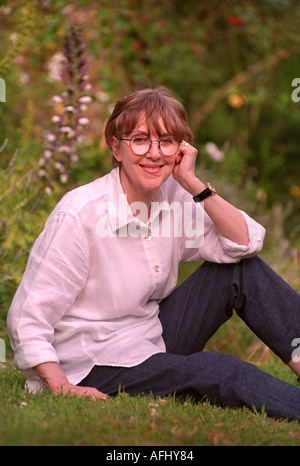 AUTHOR ELIZABETH FALCONER AT HER HOME IN THE VILLAGE OF SLAD NEAR STROUD GLOUCESTERSHIRE Stock Photo