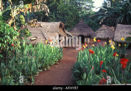 Bambild village Bili Democratic Republic of Congo Stock Photo