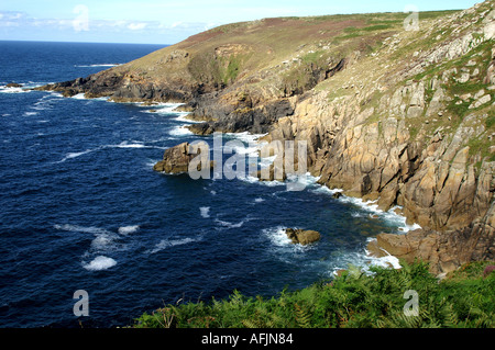 Coastline between Zennor head porthzennor cove and Mussel point Penwith ...