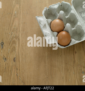 Box of eggs Stock Photo