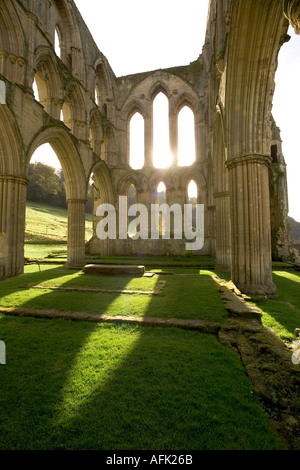 The remains of Rievaulx Abbey one of Britain s foremost Cistercian monasteries in North Yorkshire England Stock Photo