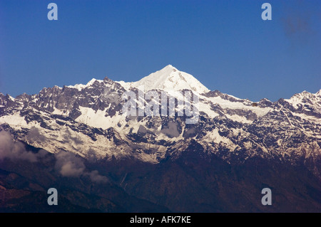 NAGARKOT HIMALAYA Resort mountain range of hills Kathmandu valley vale dale glen dell NEPAL  Asia Katmandu anapurna range Stock Photo