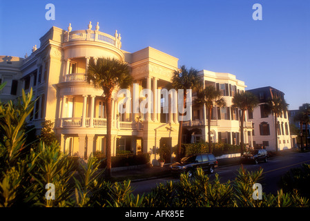 Upscale homes in Charleston South Carolina USA Stock Photo